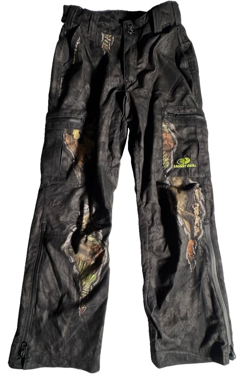Mossy Oak Scent Factor Youth L Black Camo Hunting Pants WP682